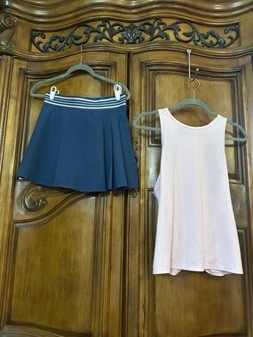 Johnny Was Calme SET Pleated Tennis Endurance Skirt Skort & Matching Tank Medium